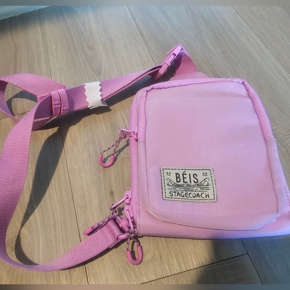 BEIS Handbags - NEW!! Béis Stagecoach '25 Pink Crossbody Bag